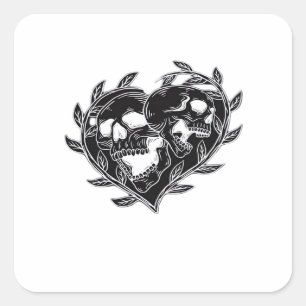 Til Death Do Us Classic Square Sticker