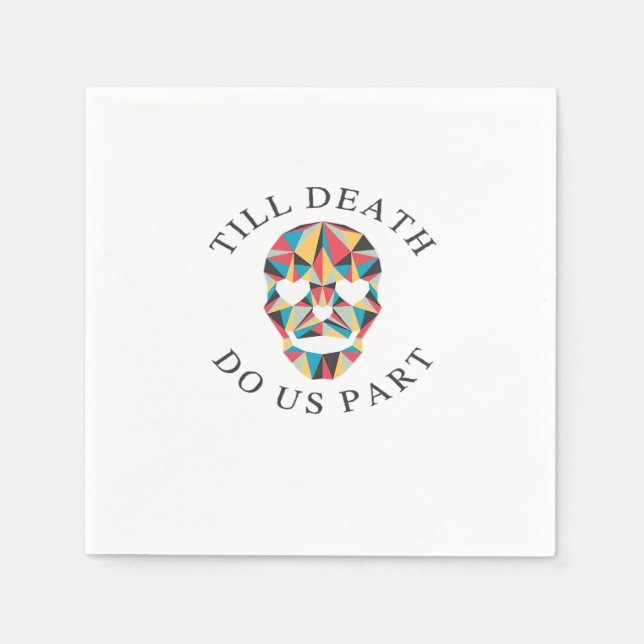 Til Death Do Us Funny & Classic Halloween Napkin (Front)