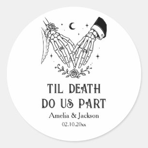 Til Death Do Us Part Bridal Shower Classic Round Sticker