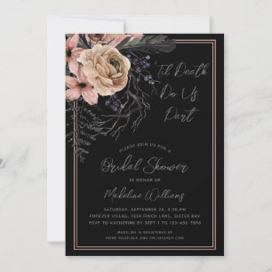Til Death Do Us Part Bridal Shower Invitation