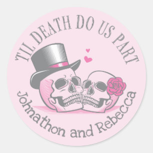 Til Death Do Us Part Classic Round Sticker