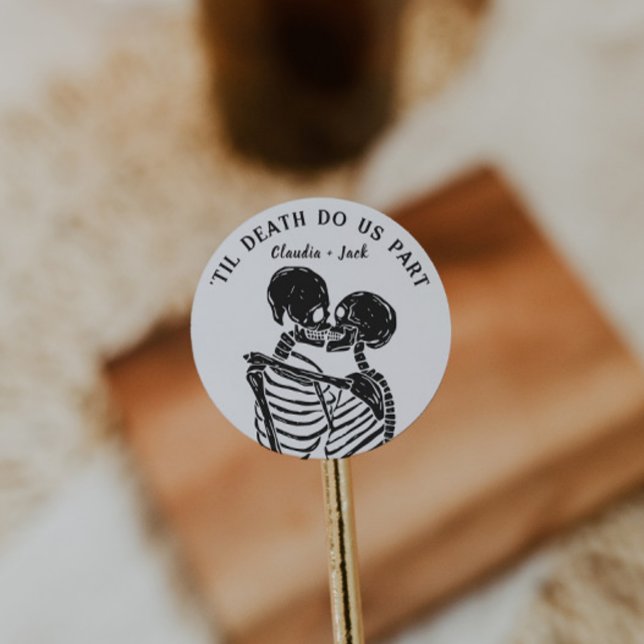 Til Death Do Us Part Classic Round Sticker (Creator Uploaded)
