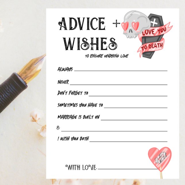 Til Death Do Us Part | Couple Advice Card | Colour (Creator Uploaded)