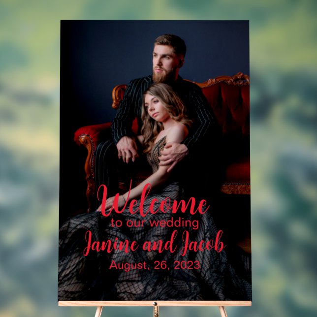 Til Death Do Us Part Dark Goth Moody Welcome Sign (Neutral)