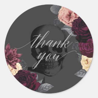 Til Death Do Us Part Gothic Wedding Favor Sticker