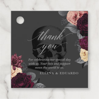 Til Death Do Us Part Gothic Wedding Favor Tag