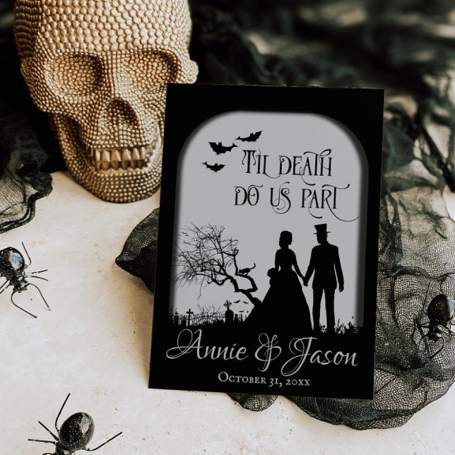 Til Death Do Us Part Gothic Wedding Invitation (Creator Uploaded)