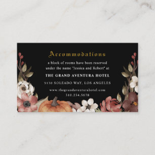'Til Death Do Us Part Halloween Wedding Enclosure Card