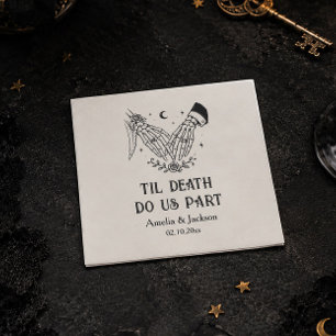 Til Death Do Us Part Halloween Wedding Napkin