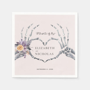 'Til Death Do Us Part   Halloween Wedding Napkin