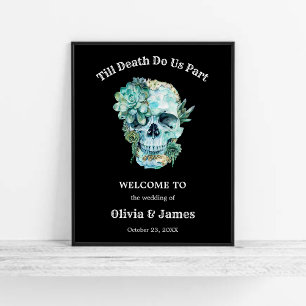 Til Death Do Us Part Halloween Wedding Welcome  Poster