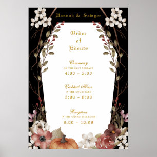 'Til Death Do Us Part Halloween Welcome Wedding Poster