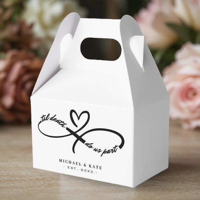 Til Death Do Us Part Infinity Symbol Heart Wedding Favour Box (Til Death Do Us Part Infinity Symbol Heart Wedding Favor Boxes
)