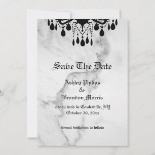 Til Death Do Us Part Marble Save the Date