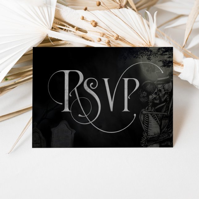 Til Death Do Us Part RSVP Wedding Response Card (Creator Uploaded)