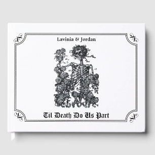Til Death Do Us Part Skeleton Guest Book