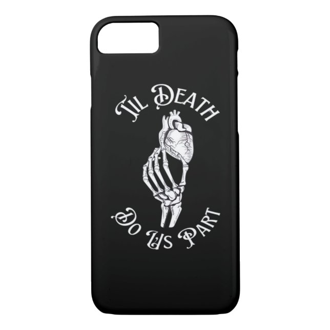 Til Death Do Us Part Skeleton Hand Holding Anatomi Case-Mate iPhone Case (Back)
