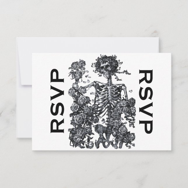 Til Death Do Us Part Skeleton RSVP (Front)