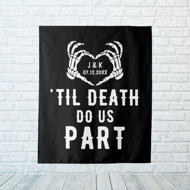 Til Death Do Us Part Wedding Party Custom Backdrop Tapestry (Til Death Do Us Part Wedding Party Custom Backdrop
)