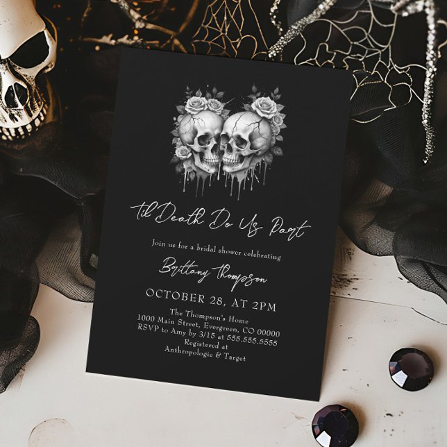 Til Death Do Us Party Bridal Shower Invitation (Creator Uploaded)