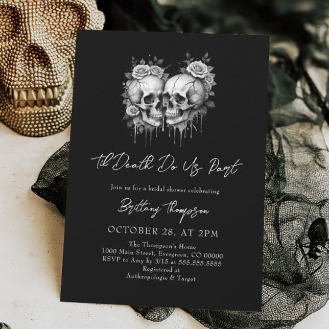 Til Death Do Us Party Bridal Shower Invitation (Creator Uploaded)