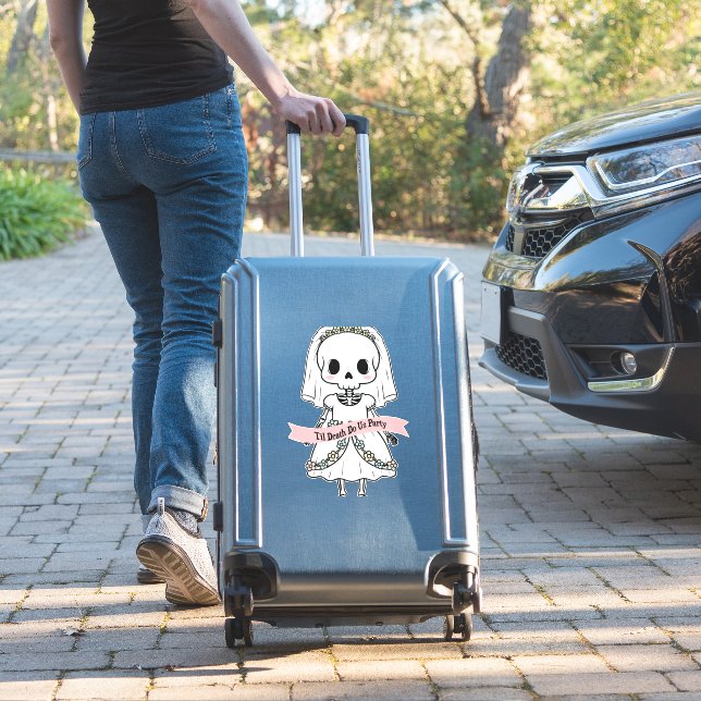 Til Death Do Us Party Halloween (Suitcase Insitu)