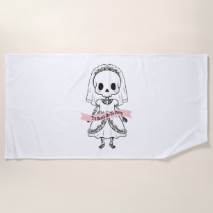 Til Death Do Us Party Halloween Beach Towel