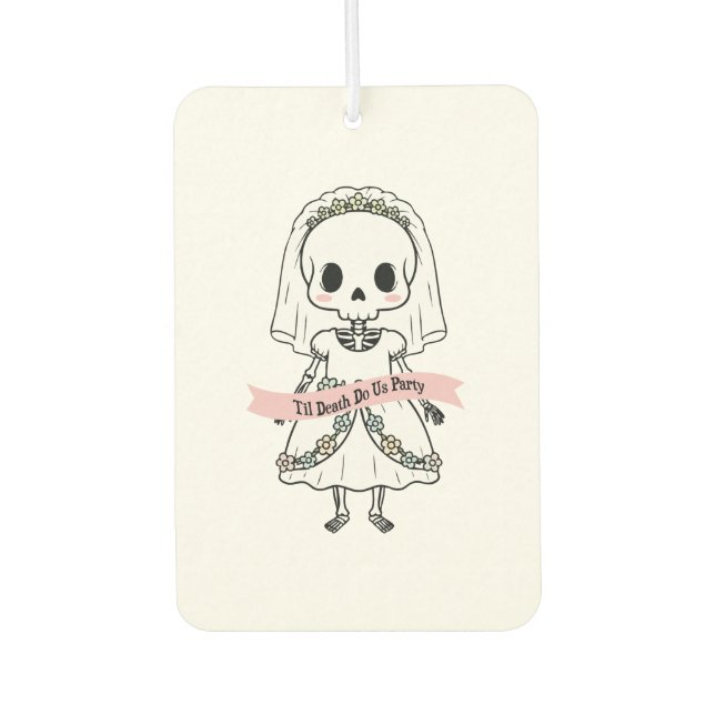 Til Death Do Us Party Halloween Car Air Freshener (Front)