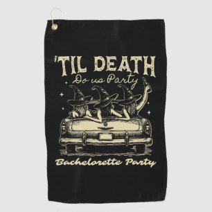 Til Death Do Us Party Halloween D Yellow Golf Towel