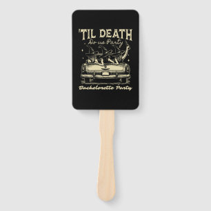 Til Death Do Us Party Halloween D Yellow Hand Fan