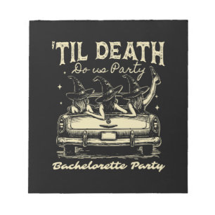 Til Death Do Us Party Halloween D Yellow Notepad