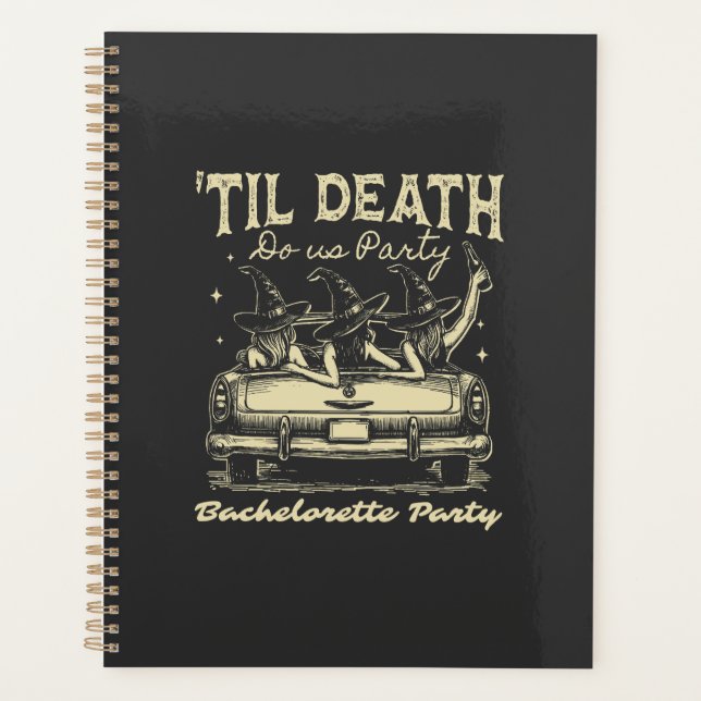 Til Death Do Us Party Halloween D Yellow Planner (Front)