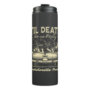 Til Death Do Us Party Halloween D Yellow Thermal Tumbler