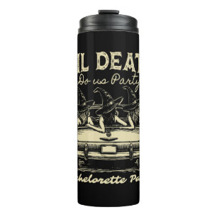 Til Death Do Us Party Halloween D Yellow Thermal Tumbler
