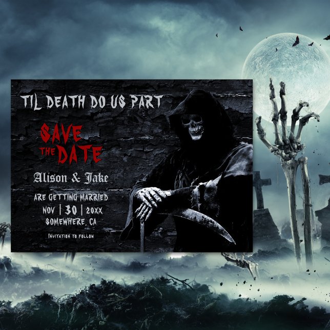Til Death Gothic Wedding Save The Date (Creator Uploaded)