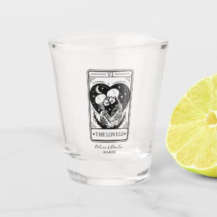 Til Death Lovers Tarot Personalised Wedding Shot Glass