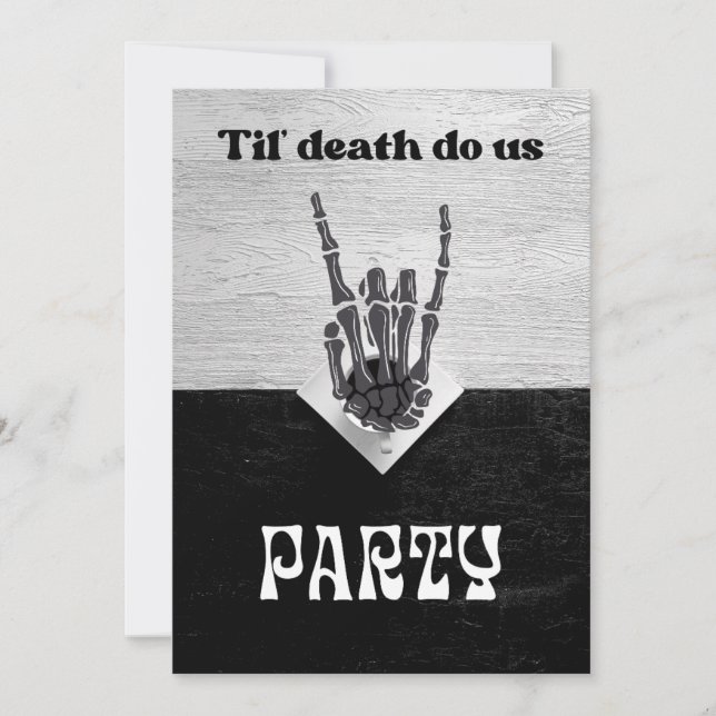 Til Death Party Bridal Shower Invitation (Front)