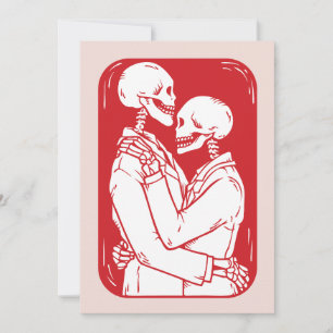 Til Death Skeleton Happy Valentine's Day  Holiday Card