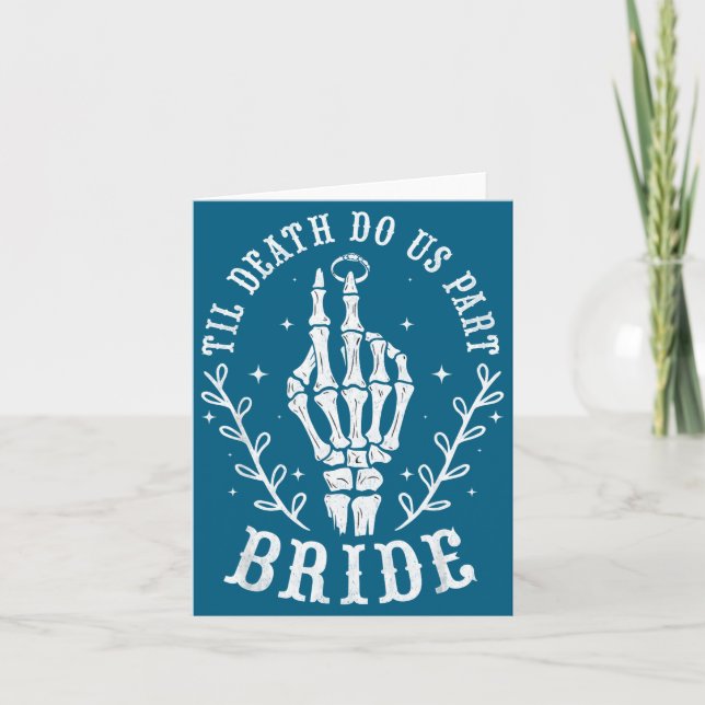 Til Death Us Part Bride Card (Front)