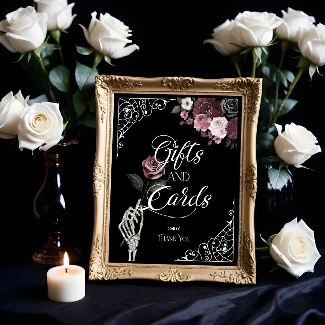 Til Death Watercolor Skeleton Rose Gifts & Cards Poster (Til Death Watercolor Skeleton Rose Gifts & Cards Poster)