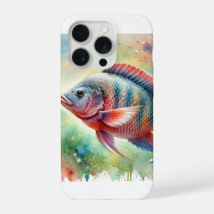 Tilapia fish 060824AREF108 - Watercolor iPhone 15 Pro Case