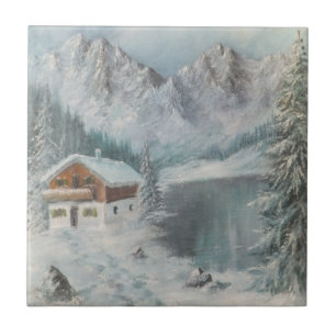 Tile Ann Hayes Painting Bavarian Snow Dream