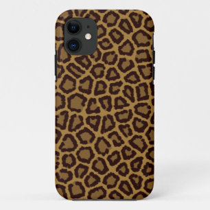 Tile background with a leopard fur iPhone 11 case