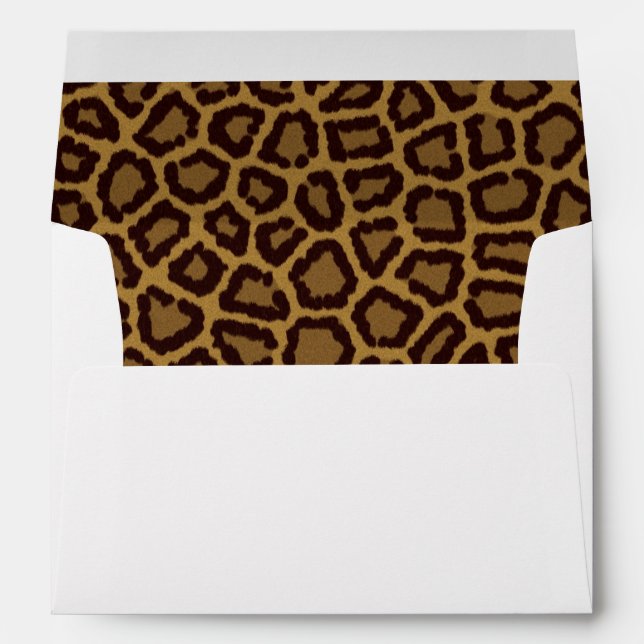 Tile background with a leopard fur envelopes (Back (Bottom))
