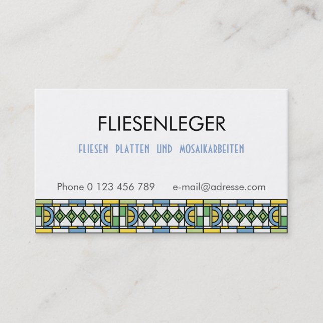 tile business card (Front)