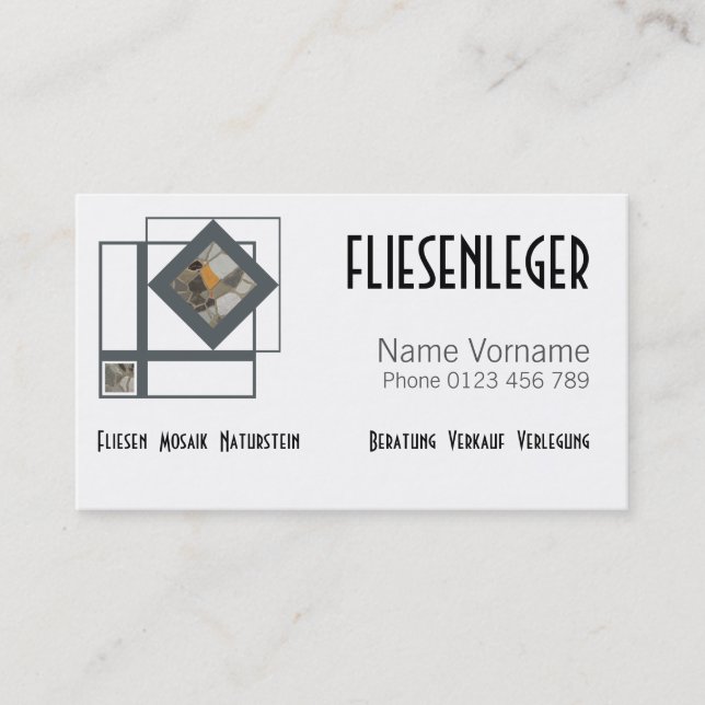 tile business card (Front)