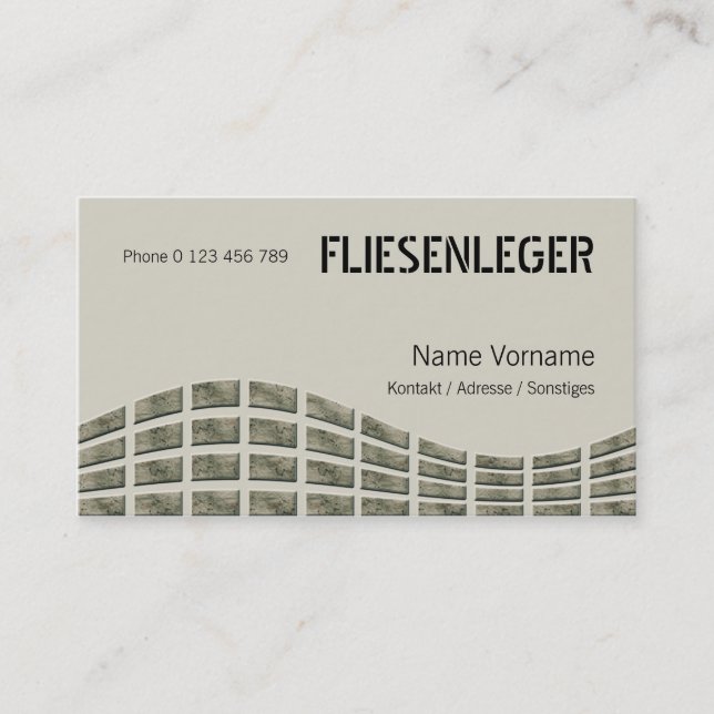 tile business card (Front)