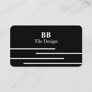 Tile design business card