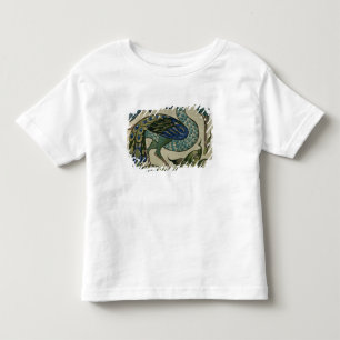 Tile design of heron and fish, by Walter Crane Toddler T-Shirt
