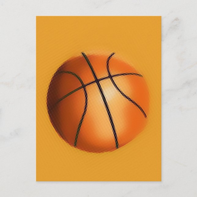 Tile Effect Basketball Postcard (Front)